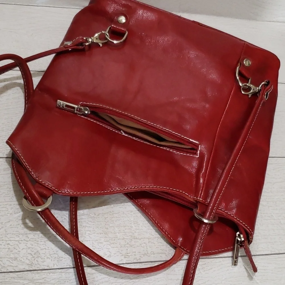 Florence red convertible shoulder/backpack bag